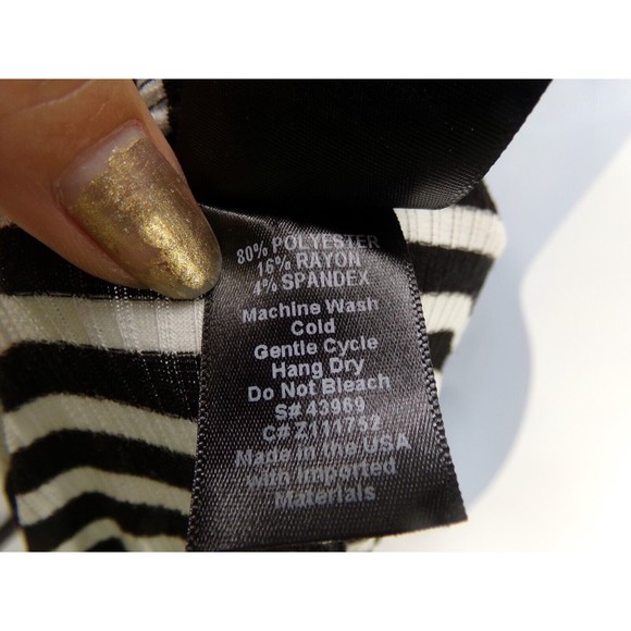 Agnes & Dora Black Pocket Forever Cardigan Double Stripe Size SM NWOT - Picture 6 of 8